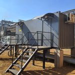 Containerised switchroom installed alongside plant infrastructure
