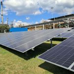 Ground-mounted solar PV array installed at an industrial plant in Gauteng